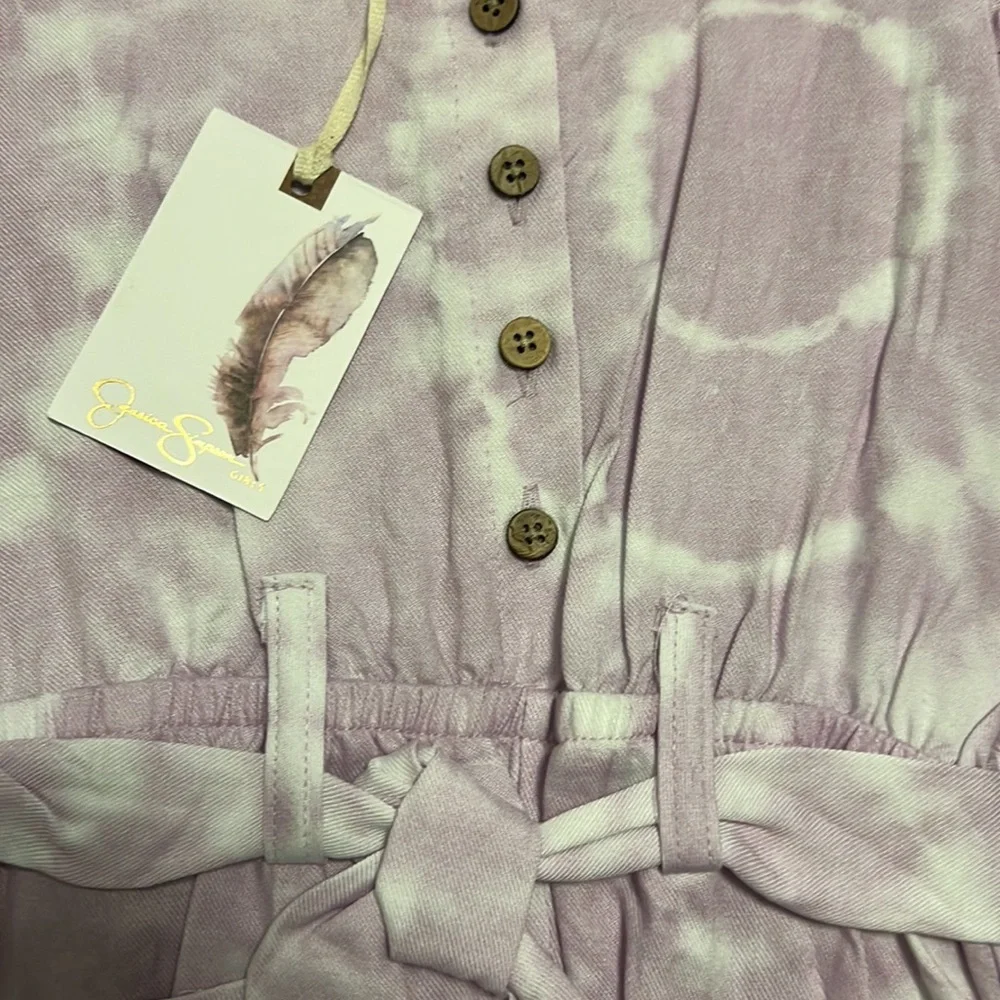 NWT Jessica Simpson Toddler Girls Lilac Purple Tie Dyed Romper!